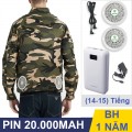 Áo điều hòa Nhật Bản KITO chính hãng ADH06 BH 1 Năm, Pin 26.000mAh, Quạt 13V
